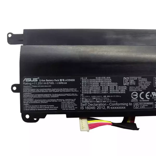 Акумулятор для ноутбука ASUS A32N1511 - Зображення 3