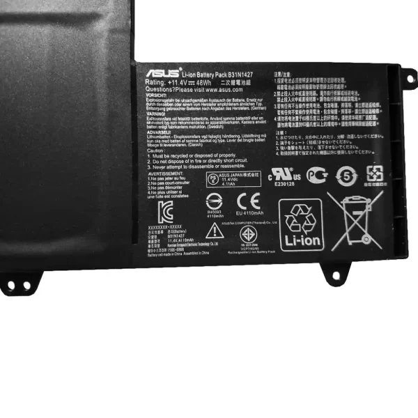 Акумулятор для ноутбука ASUS B31N1427 - Зображення 3