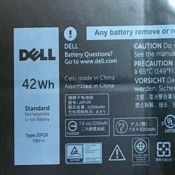 Акумулятор для ноутбука DELL JOPGR,J0PGR - Зображення 2