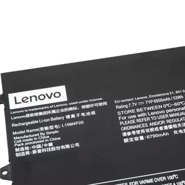 Акумулятор для ноутбука LENOVO L15M4P20 - Зображення 3