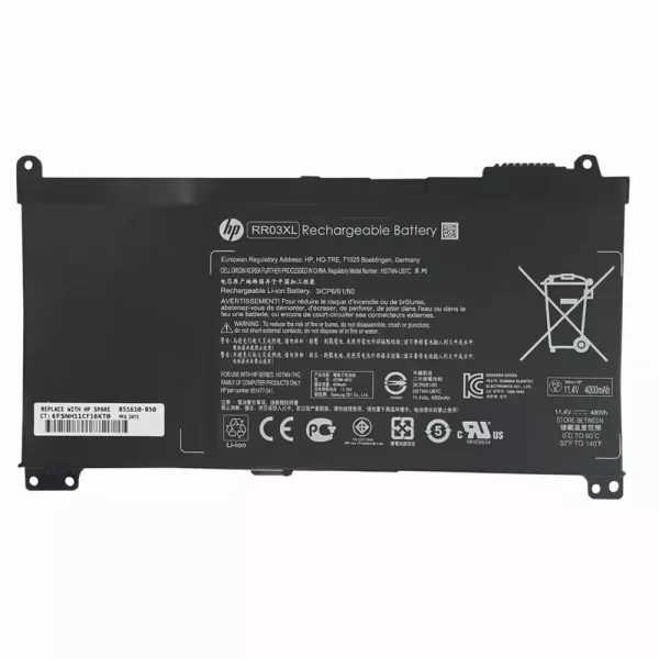 Акумулятор для ноутбука HP RR03XL