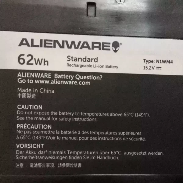 Акумулятор для ноутбука DELL Alienware 13 R2 - Зображення 3