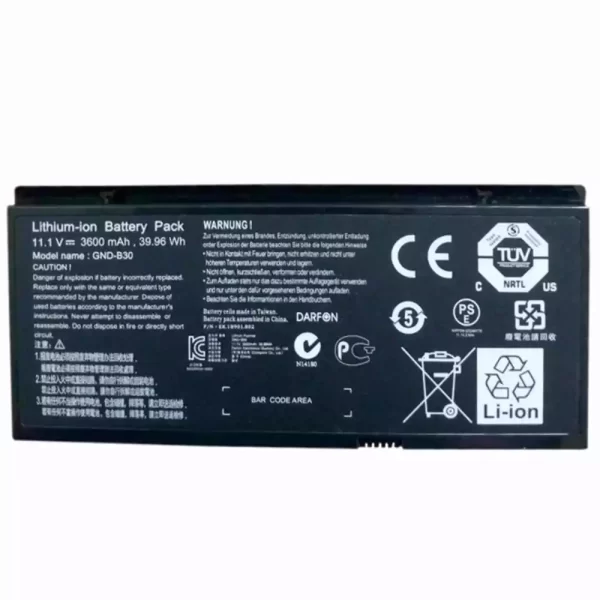 Акумулятор для ноутбука GIGABYTE GND-B30