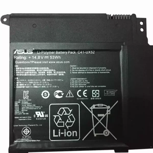 Акумулятор для ноутбука ASUS C41-UX52 - Зображення 3