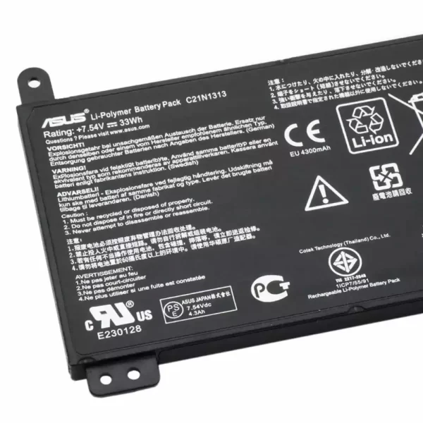 Акумулятор для ноутбука ASUS C21N1313 - Зображення 3