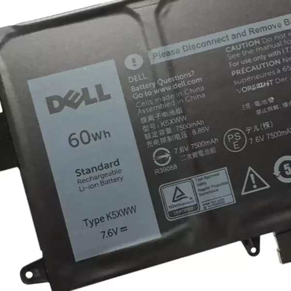 Акумулятор для ноутбука DELL K5XWW - Зображення 3