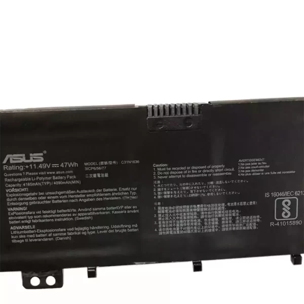 Акумулятор для ноутбука Asus C31N1636 - Зображення 3