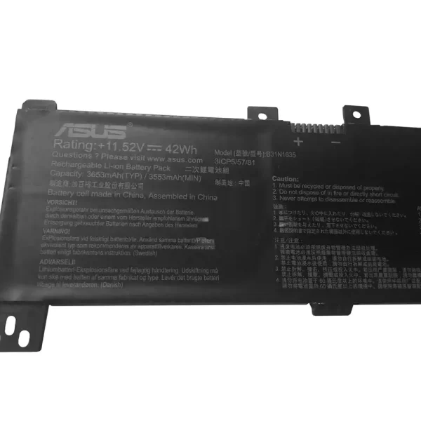 Акумулятор для ноутбука ASUS B31N1635 - Зображення 3