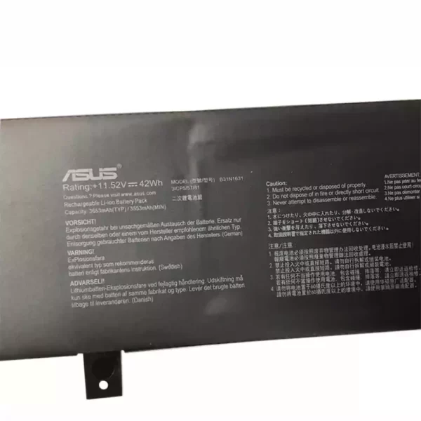 Акумулятор для ноутбука ASUS B31N1631 - Зображення 3