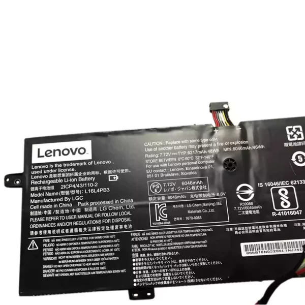 Акумулятор для ноутбука LENOVO L16L4PB3,L16C4PB3 - Зображення 3