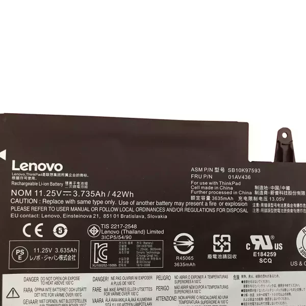Акумулятор для ноутбука LENOVO ThinkPad 13 Gen 2 - Зображення 3