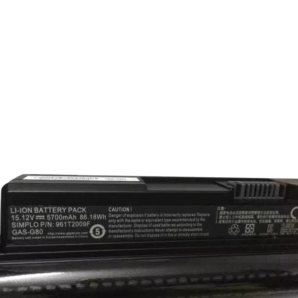 Акумулятор для ноутбука GIGABYTE 961T2009F - Зображення 4