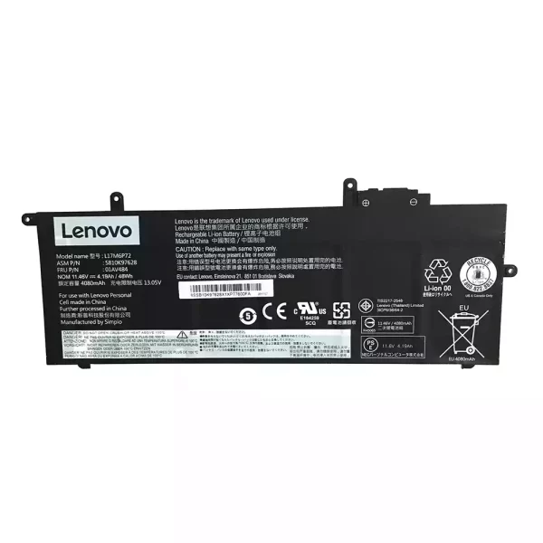 Акумулятор для ноутбука LENOVO L17M6P72,01AV484,SB10K97628
