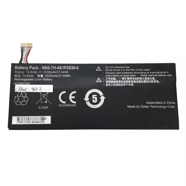 Акумулятор для ноутбука Getac NN5-7H-4S1P2530-00
