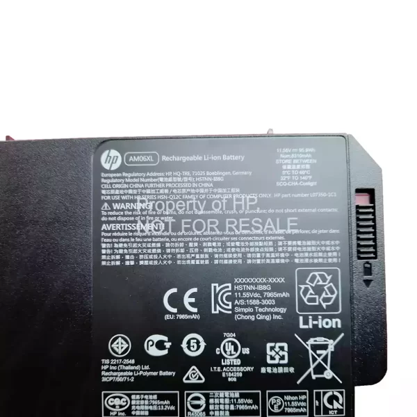 Акумулятор для ноутбука HP Zbook 17 G5 - Зображення 3