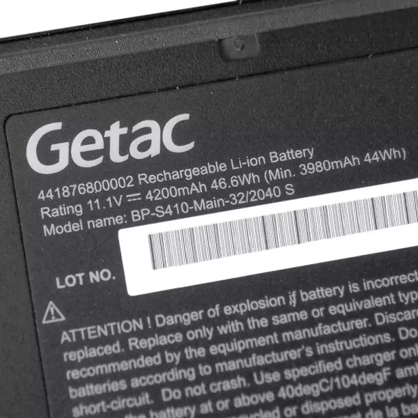 Акумулятор для ноутбука GETAC 441876800002 - Зображення 3