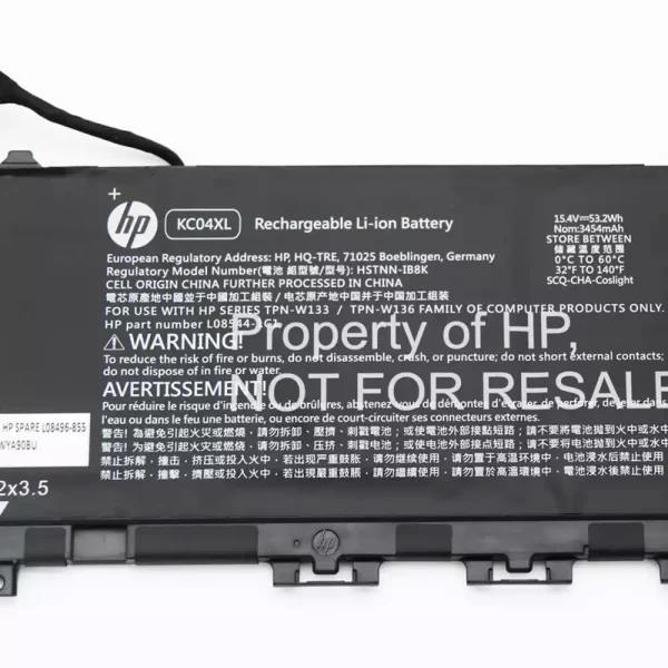 Акумулятор для ноутбука HP KC04XL - Зображення 2