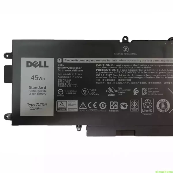 Акумулятор для ноутбука DELL 71TG4 - Зображення 3