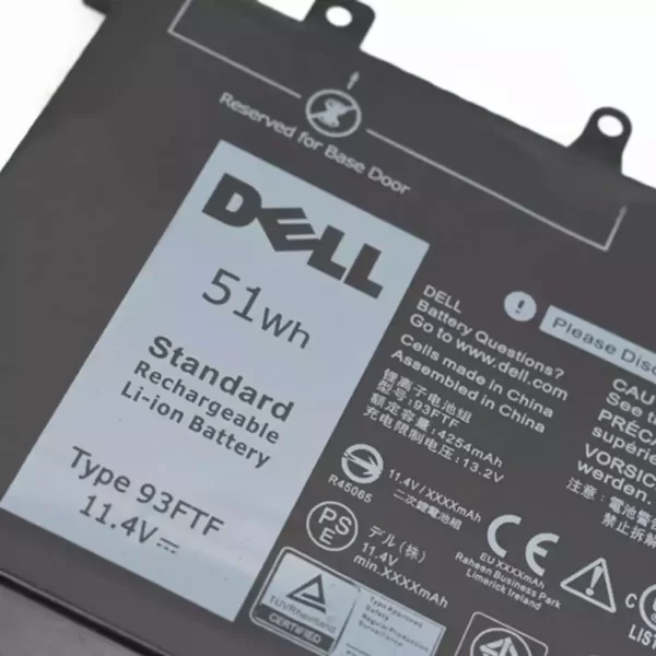 Акумулятор для ноутбука DELL 93FTF - Зображення 3