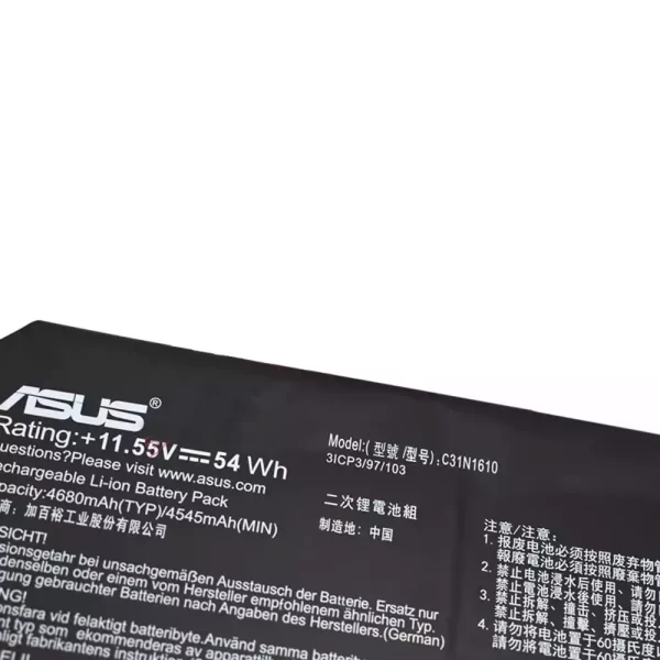 Акумулятор для ноутбука ASUS C31N1610 - Зображення 3