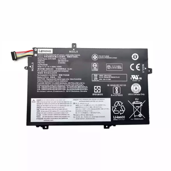 Акумулятор для ноутбука LENOVO 01AV463,SB10K97610
