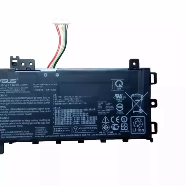 Акумулятор для ноутбука ASUS B21N1818 2ICP6/61/80 - Зображення 4