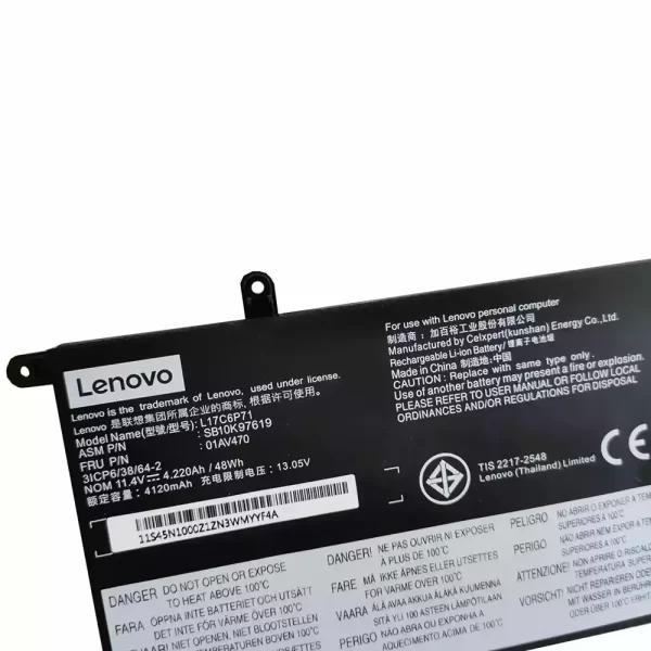 Акумулятор для ноутбука LENOVO L17C6P71,L17M6P71 - Зображення 3