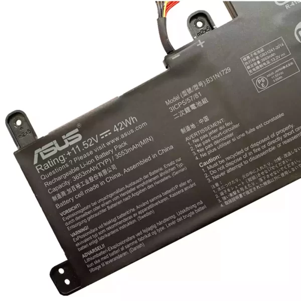 Акумулятор для ноутбука ASUS B31N1729 - Зображення 3