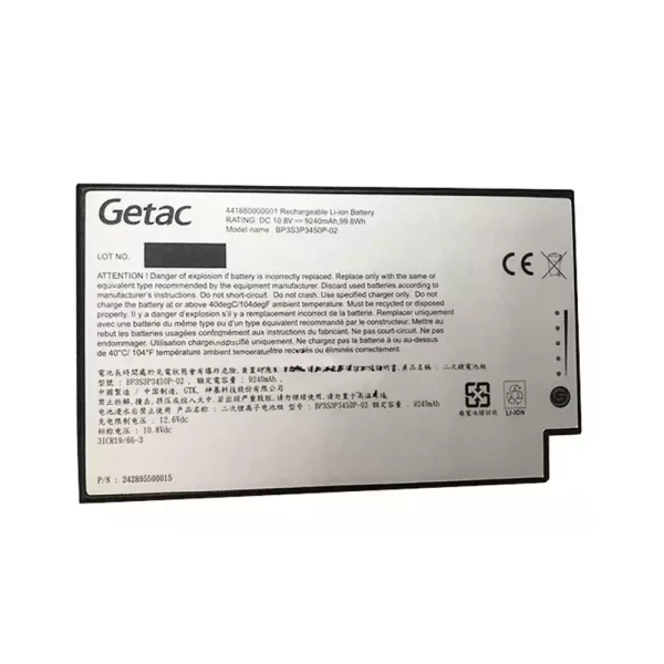 Акумулятор для ноутбука GETAC BP3S3P3450P-02,441880000001