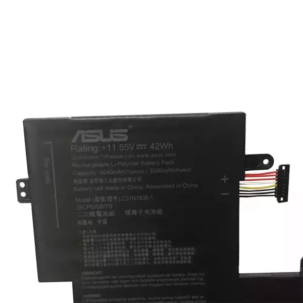 Акумулятор для ноутбука ASUS C31N1836-1 - Зображення 2