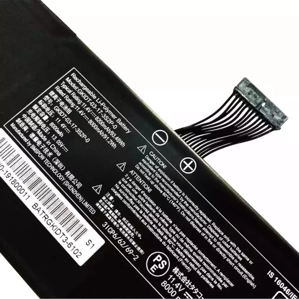 Акумулятор для ноутбука GETAC GKIDT-03-17-3S2P-0,GKIDT-03-13-3S2P-0 - Зображення 3
