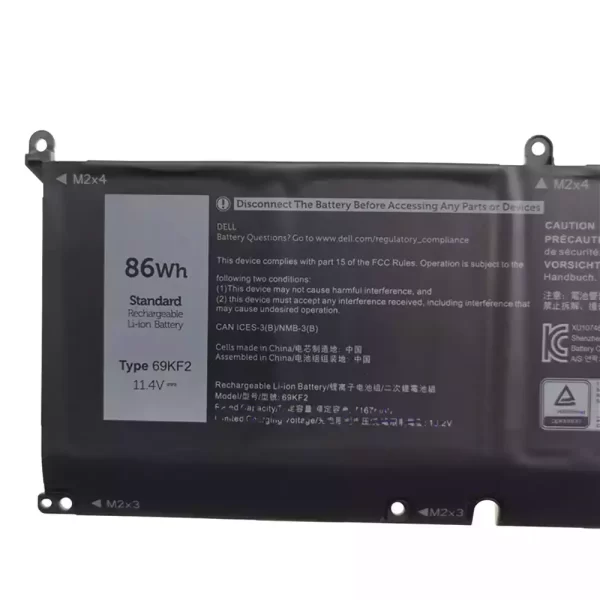 Акумулятор для ноутбука Dell 69KF2 - Зображення 3