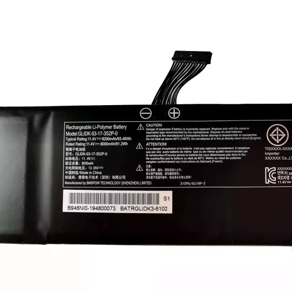 Акумулятор для ноутбука GETAC GLIDK-03-17-3S2P-0 - Зображення 2