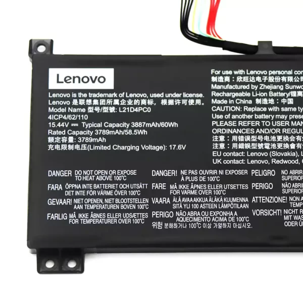 Акумулятор для ноутбука LENOVO L21D4PC0 - Зображення 3