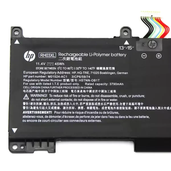 Акумулятор для ноутбука HP RH03XL - Зображення 3