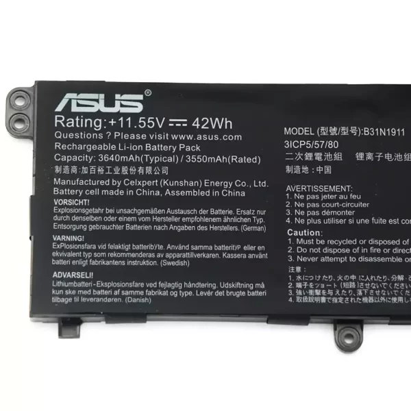 Акумулятор для ноутбука ASUS ADOL 14FQC TP470EZ TP470EA TM420IA M413DA - Зображення 3