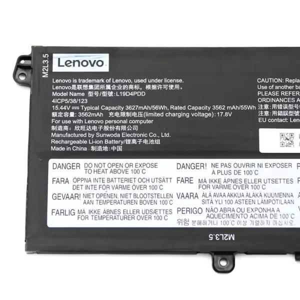 Акумулятор для ноутбука LENOVO ThinkBook 13s 14s G2 ITL - Зображення 3