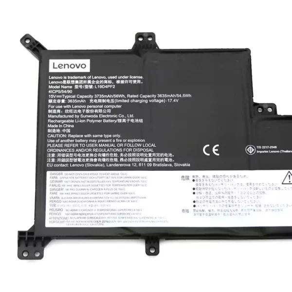 Акумулятор для ноутбука LENOVO L19D4PF2 L19L4PF2 5B10W89846 SB10W89847 - Зображення 3