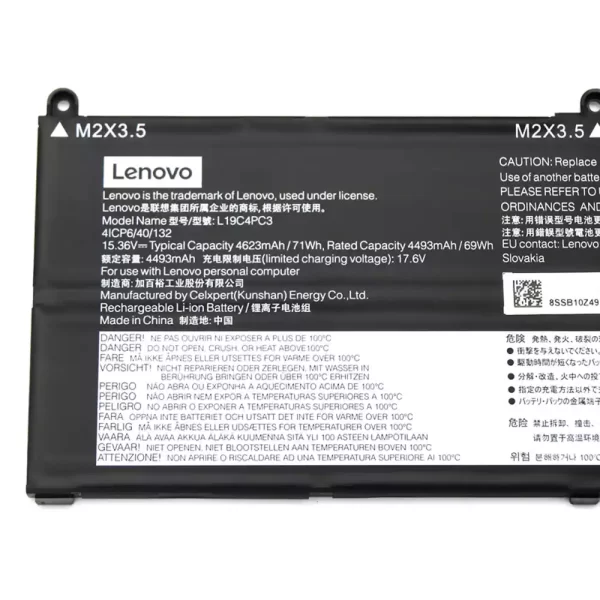 Акумулятор для ноутбука LENOVO L19C4PC3 L19M4PC3 - Зображення 3