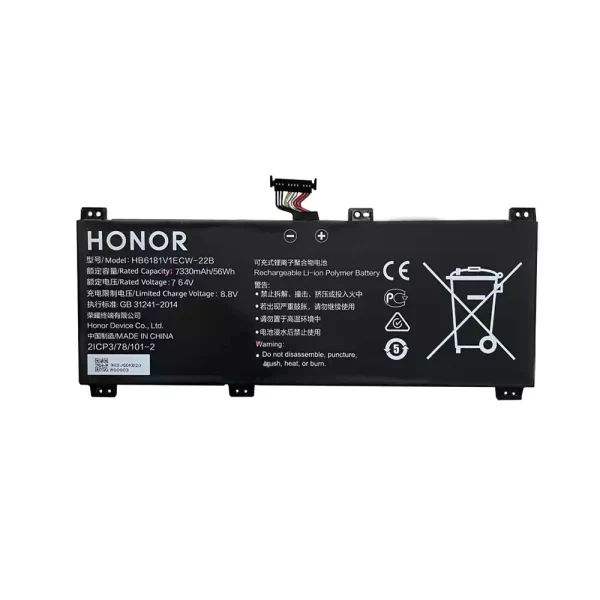 Акумулятор для ноутбука HONOR HB6181V1ECW-22A,HB6181V1ECW-22B