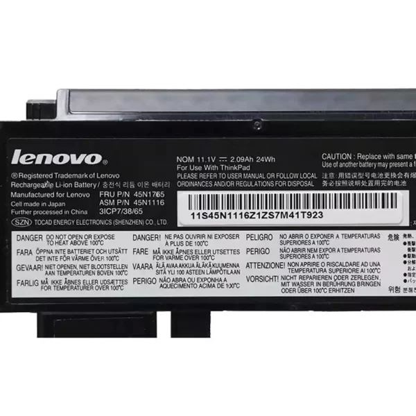 Акумулятор для ноутбука LENOVO 45N1119 45N1118 45N1765 45N1116 X230S X240S - Зображення 3