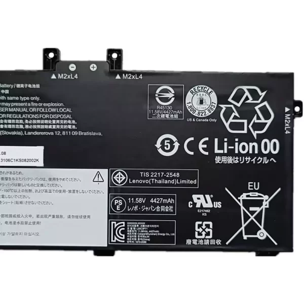 Акумулятор для ноутбука LENOVO X13 Yoga G2,SB11A13105 SB11A13106 5B11A13107 5B11A13108 - Зображення 4