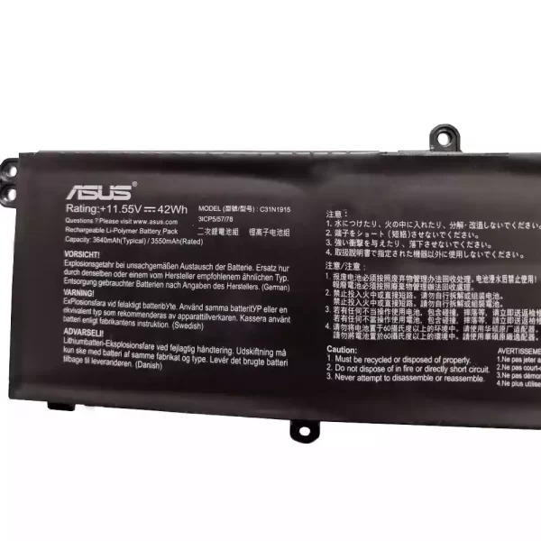 Акумулятор для ноутбука ASUS C31N1915 - Зображення 2