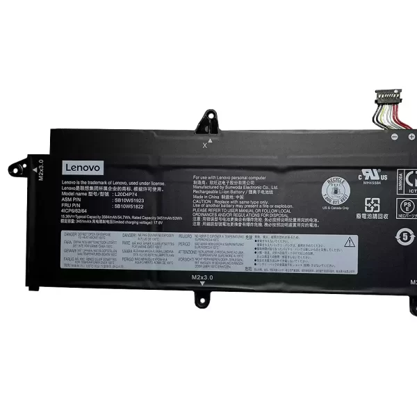 Акумулятор для ноутбука LENOVO ThinkPad X13 G2,5B10W51822,5B10W51820,SB10W51923,SB10W51921 - Зображення 3
