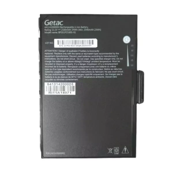 Акумулятор для ноутбука Getac BP3S1P2100S-01 K120 441142000003 441142000019