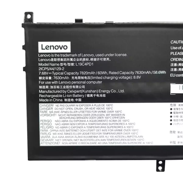 Акумулятор для ноутбука LENOVO L19C4PD1 L19M4PD1 L19L4PD1,Yoga C640-13IML - Зображення 3