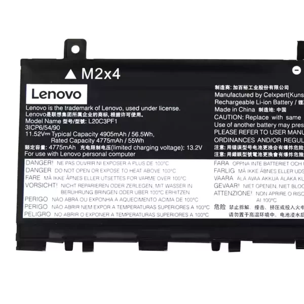 Акумулятор для ноутбука LENOVO L20D3PF0 L20C3PF1 L20M3PF1 - Зображення 3