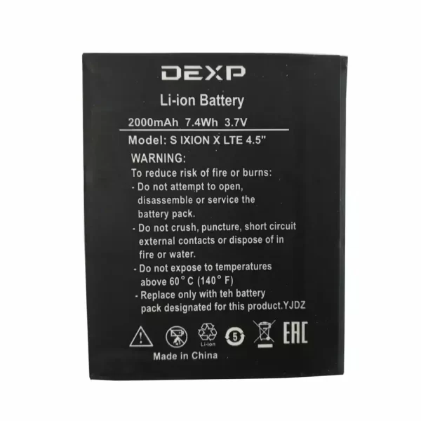 Акумулятор телефон для DEXP Ixion S Ixion X LTE 4.5''