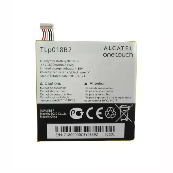 Акумулятор телефон TLP018B2 для Alcatel onetouch OTS820,P606
