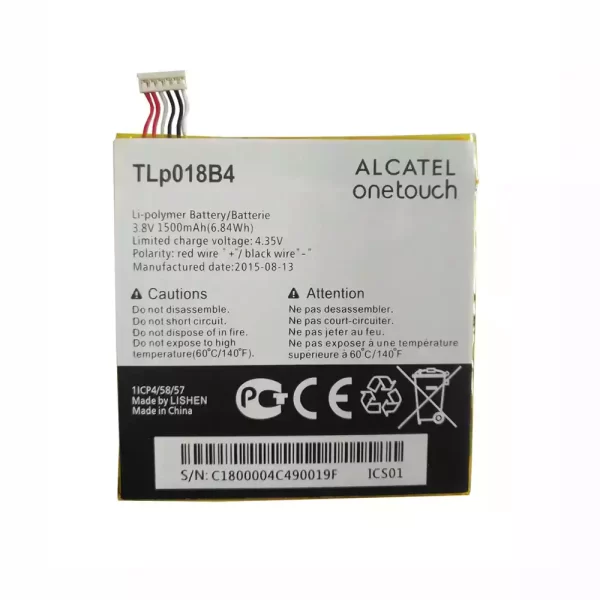 Акумулятор телефон TLP018B4 для Alcatel onetouch OT6030,7024